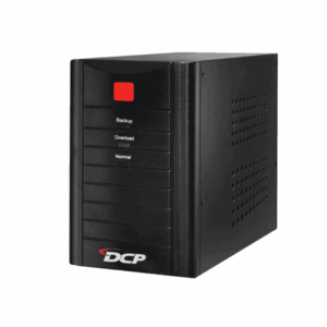 DCP 1200VA UPS unit with LED indicators and compact design, built for heavy-load electronic backup.